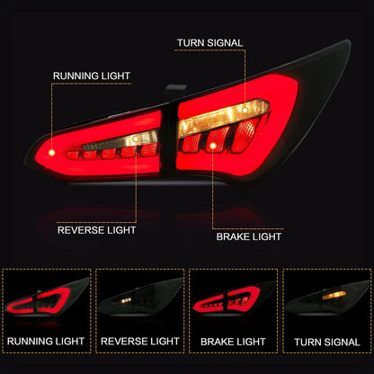Fanali posteriori Fumè Full LED compatibili per Hyundai Santa Fe Sport 2013-2018