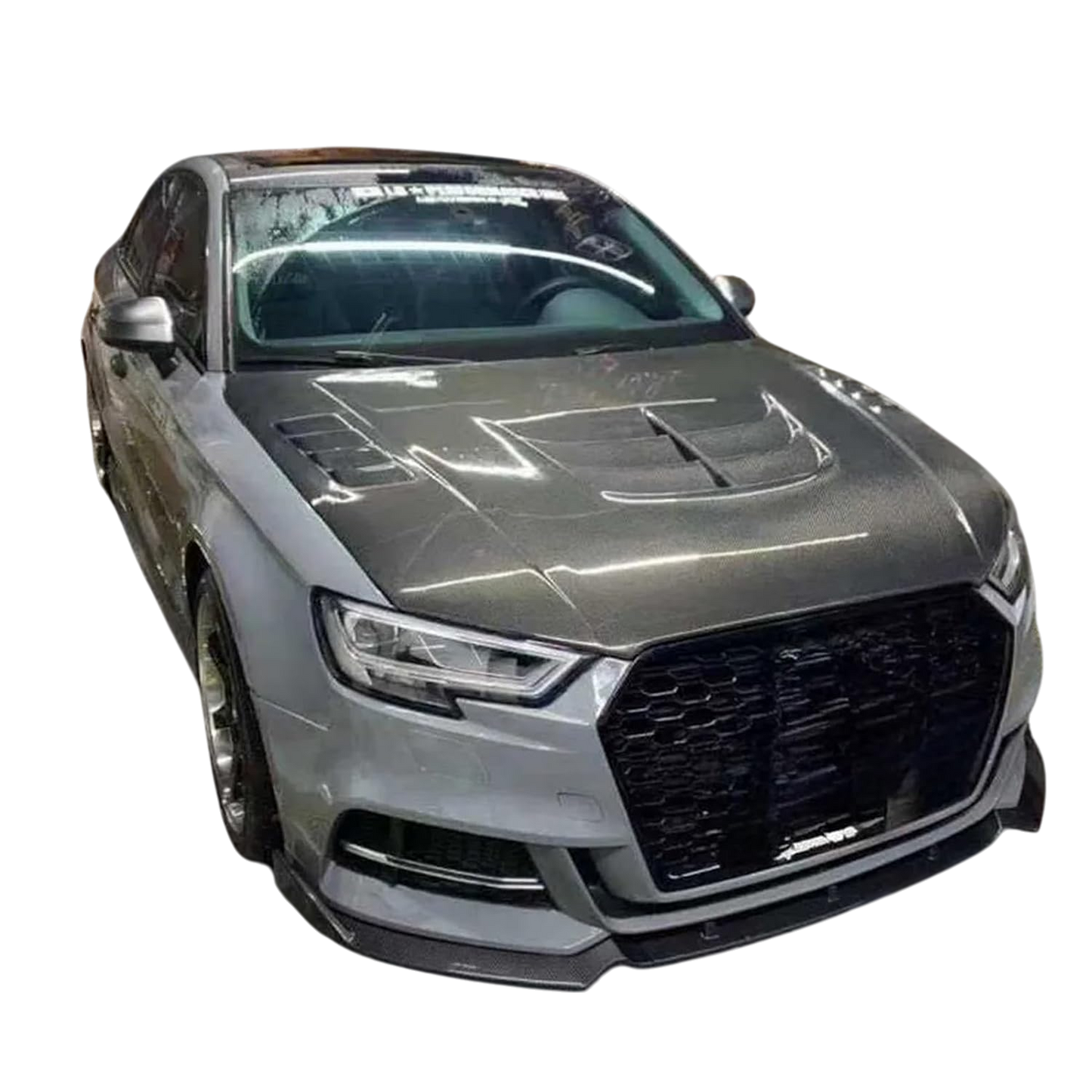 💫ART.4270 Cofano (in carbonio) adatto per Audi A3 2017-2019 Sedan / Sportback💫