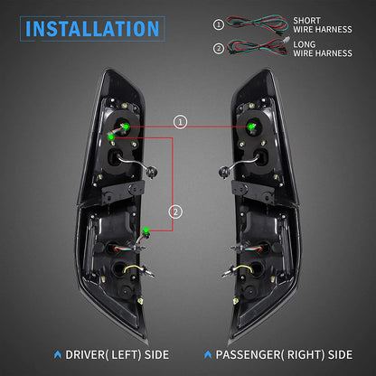 Luci posteriori a LED per Mitsubishi Lancer ed EVO X 2008-2021 (non adatte a Sportback/fortis/io) con animazione dinamica