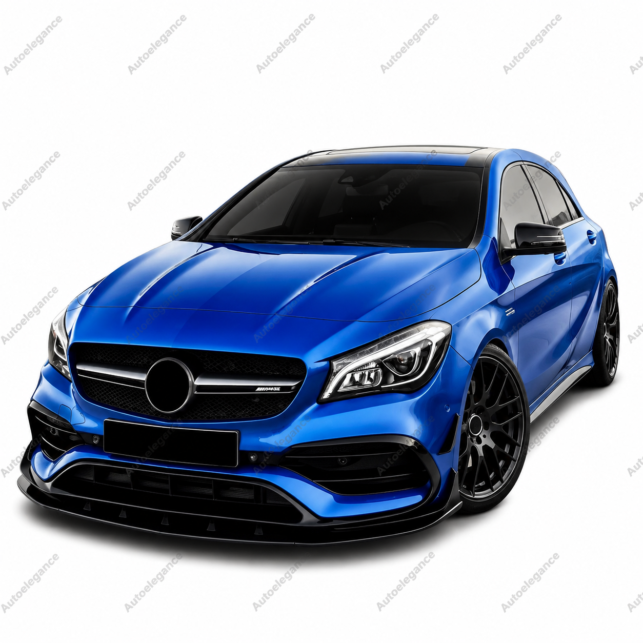 🔥ART.9927 SPLITTER ANTERIORE PER MERCEDES CLA W117 CLA45 AMG LINE NERO LUCIDO🔥