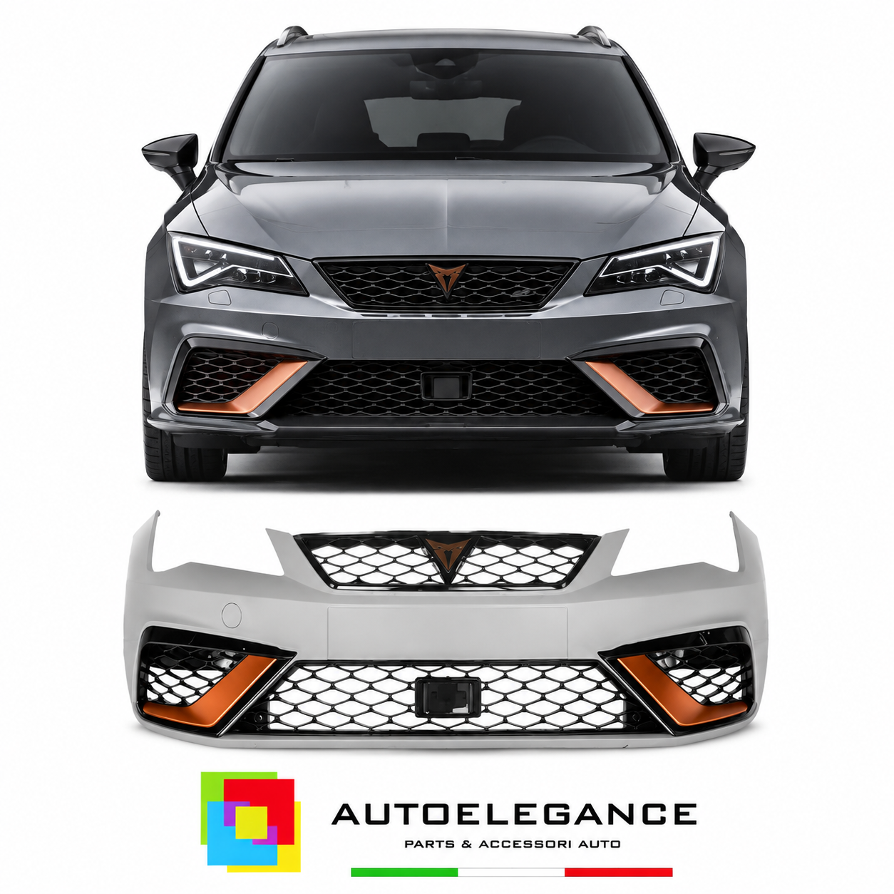 PARAURTI ANTERIORE SEAT LEON 13-17 LOOK CUPRA R 2018