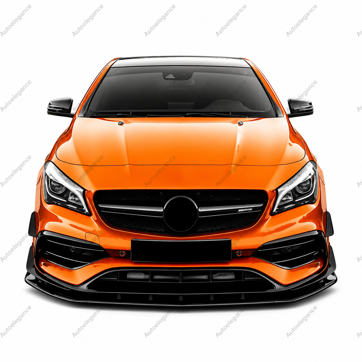 🔥ART.9927 SPLITTER ANTERIORE PER MERCEDES CLA W117 CLA45 AMG LINE NERO LUCIDO🔥