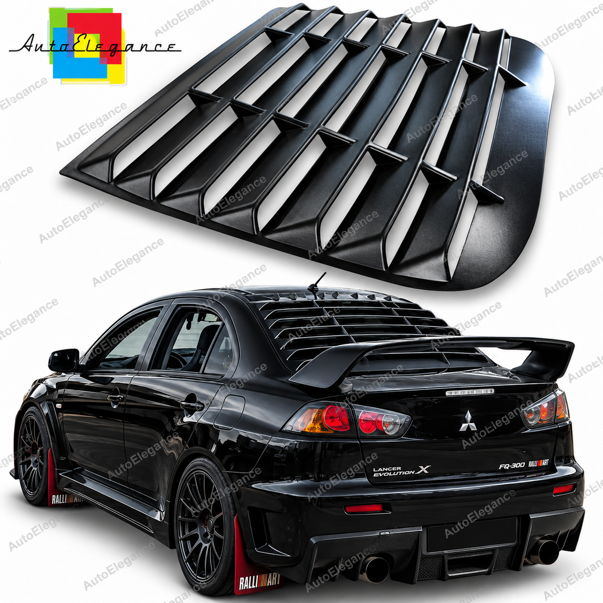 👉ART.10903 Louver lunotto posteriore adatto per Mitsubishi Lancer Evo X 07-16👈