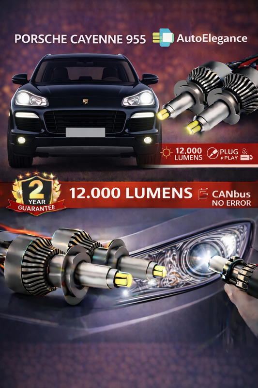 KIT LED per Porsche CAYENNE 955 ANABAGLIANTI H7 CANBUS Bianco 6500K 360 gradi
