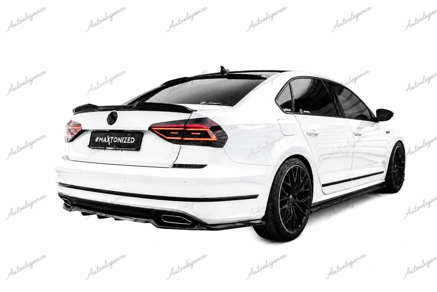 🔥ART.9789 SPLITTER POSTERIORE CON BARRE VERTICALI VW PASAT GT B8 FACELIFT USA🔥