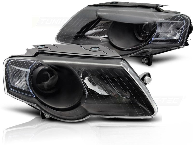 💫ART.5948 Fari anteriori neri adatti per VW Passat B6 3C 03.05–10💫