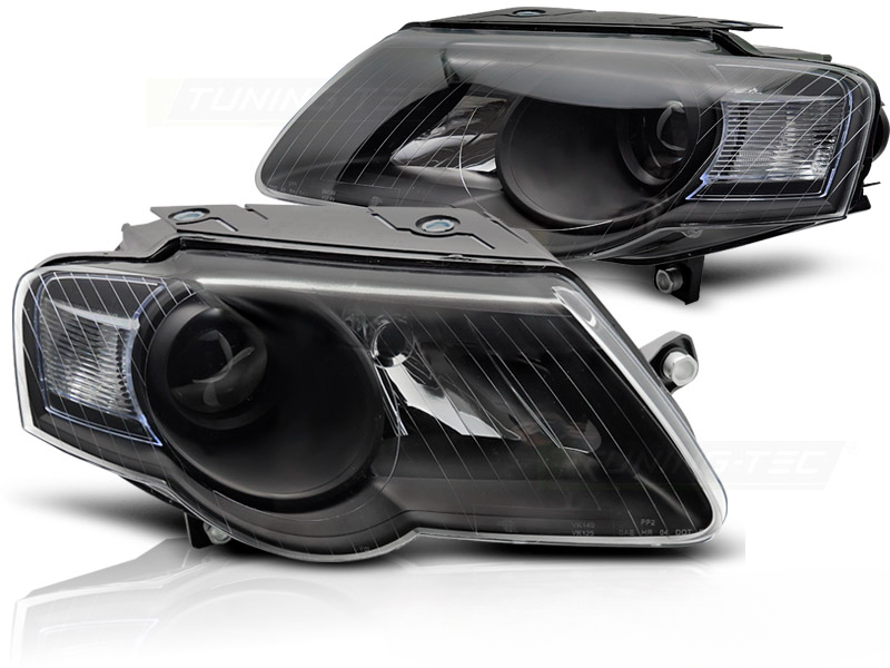 BLACK HEADLIGHTS for VW PASSAT B6 3C 03.05-10 