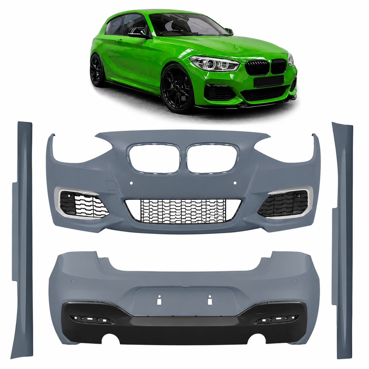 👉Bodykit PDC SRA adatto per BMW Serie 1 F21 Facelift 2015-2019👈