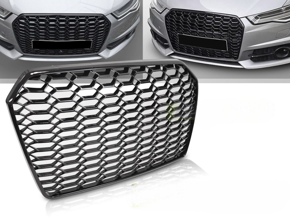 ⭐GRIGLIA SPORT NERO LUCIDO ADATTO PER AUDI A6 C7 14-18⭐