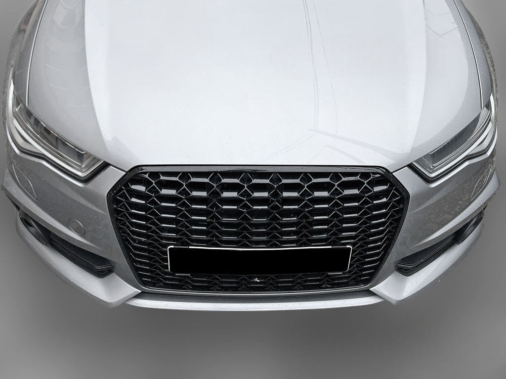 ⭐GRIGLIA SPORT NERO LUCIDO ADATTO PER AUDI A6 C7 14-18⭐