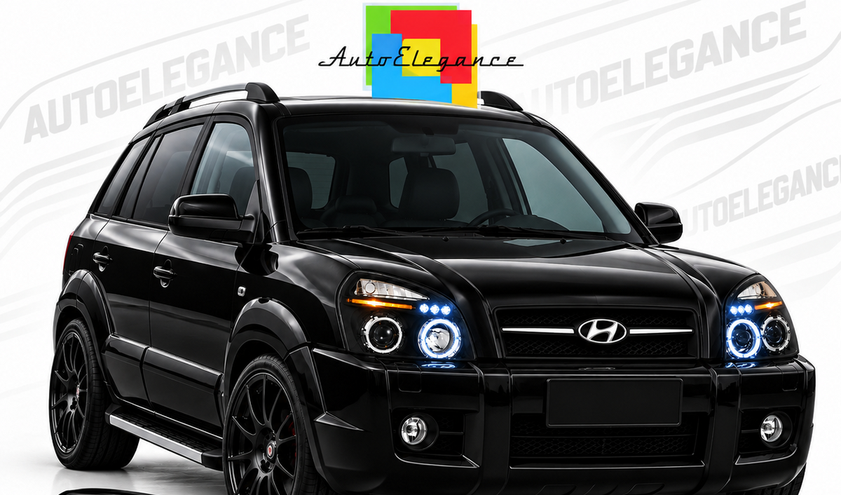 ART.11133 FARI ANTERIORI ADATTO PER HYUNDAI TUCSON 04-10 NERO