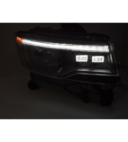 💕 Fari Xenon Adatto per Jeep Grand Cherokee WK2 14-21 LED DRL Sequenziali 💕