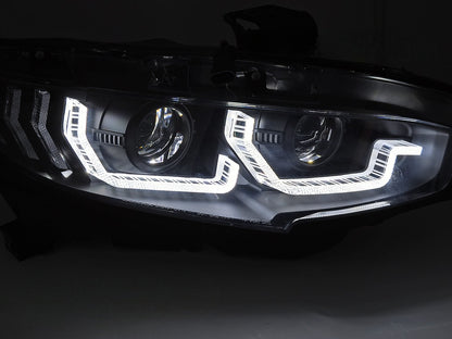 Fari Neri DRL SEQ compatibile con HONDA CIVIC X 16-21