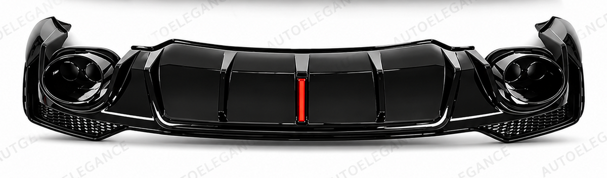 DIFFUSORE ADATTO PER Q3 F3 2018+ SUV SOLO PER SLINE LOOK RSQ3 NERO LUCIDO