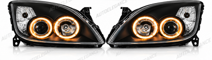 ART.10991 FARI ANTERIORI ADATTO PER OPEL VECTRA C 09.05-08  NERI LED