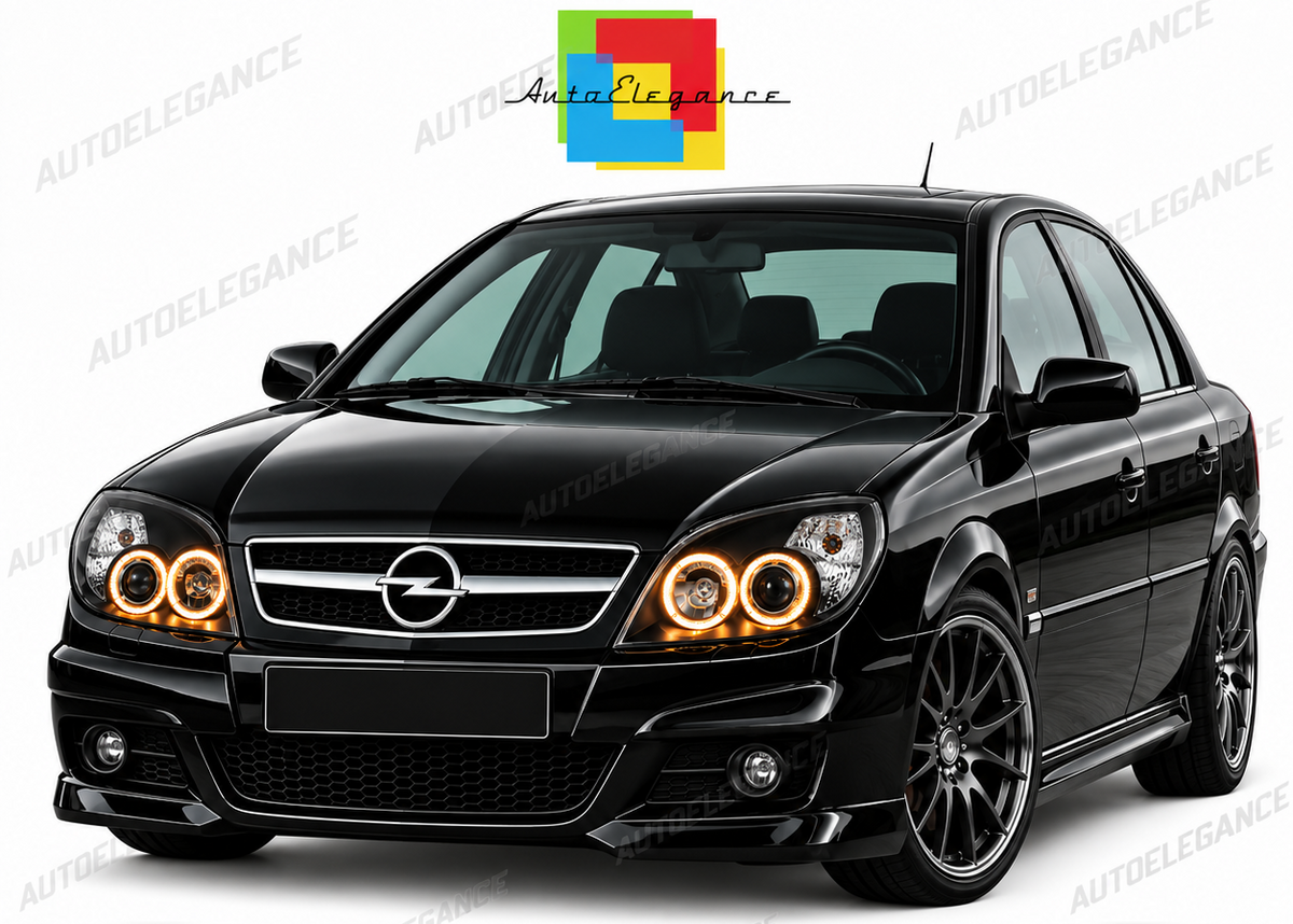 ART.10991 FARI ANTERIORI ADATTO PER OPEL VECTRA C 09.05-08  NERI LED