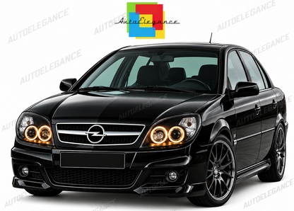 ART.10991 FARI ANTERIORI ADATTO PER OPEL VECTRA C 09.05-08  NERI LED