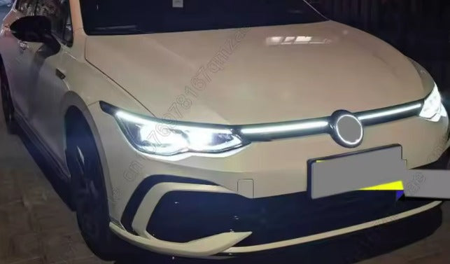 Griglia anteriore a LED aggiornata per Volkswagen VW Golf MK8 2020-2024 GTI/R Style