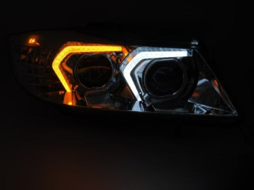 FARI ANTERIORI FULL LED ADATTO PER BMW SERIE 3 E90/E91 05-08