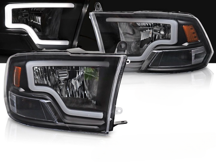 💫ART.6432 FARI ANTERIORI LED (TUBO) per DODGE RAM 09-18 NERI💫