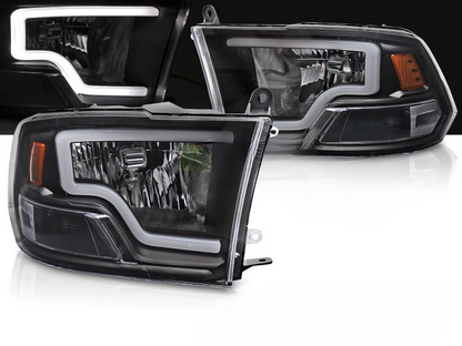 💫ART.6432 FARI ANTERIORI LED (TUBO) per DODGE RAM 09-18 NERI💫