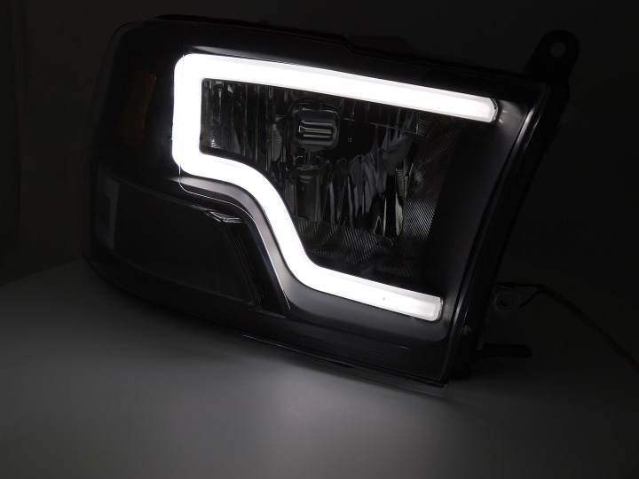 💫ART.6432 FARI ANTERIORI LED (TUBO) per DODGE RAM 09-18 NERI💫