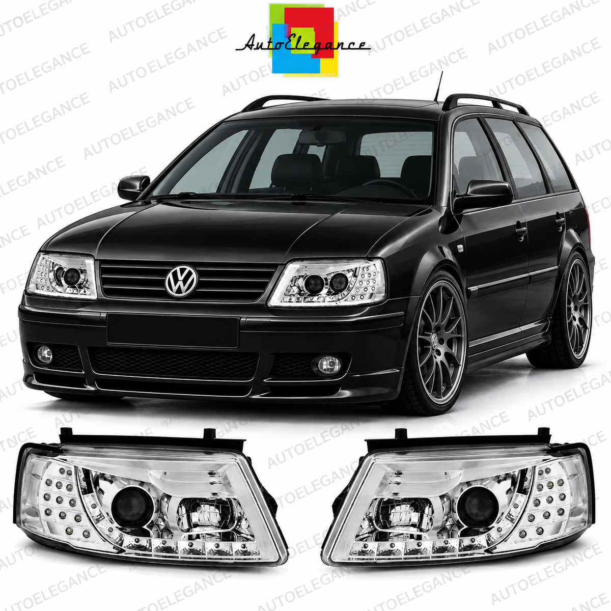ART.10837 FARI ANTERIORI ADATTO PER VW PASSAT B5 11.96-08.00