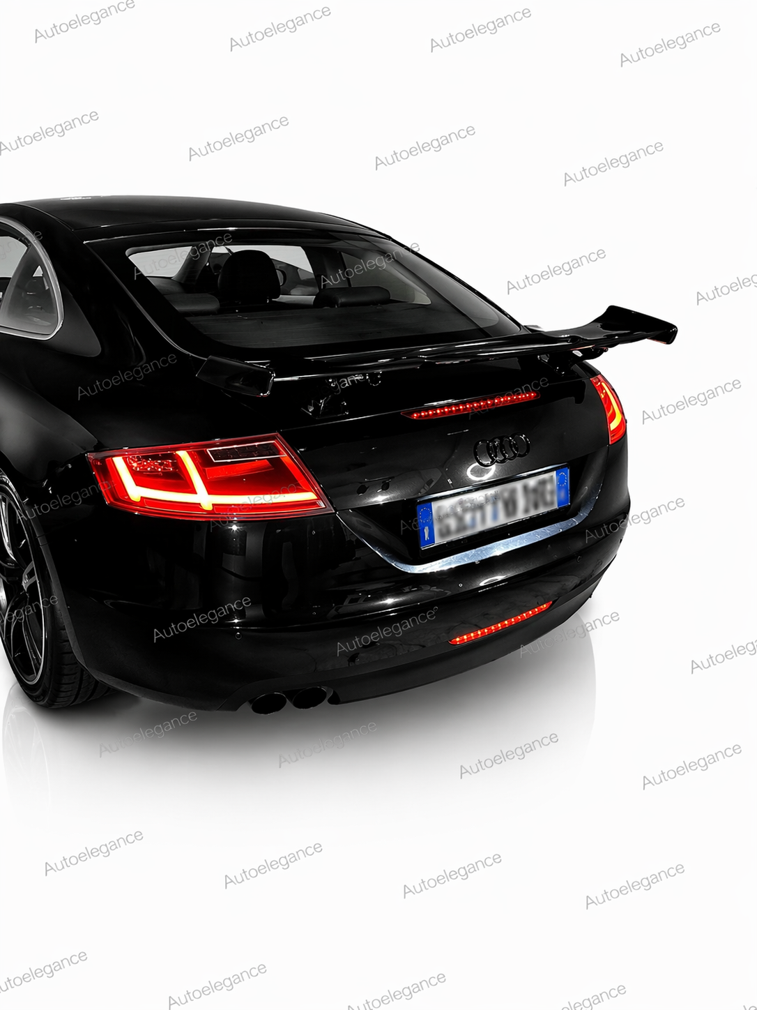 🔥SPOILER POSTERIORE IN STILE GT PER AUDI TT TTRS MK2 MK3 AS3 NERO LUCIDO🔥