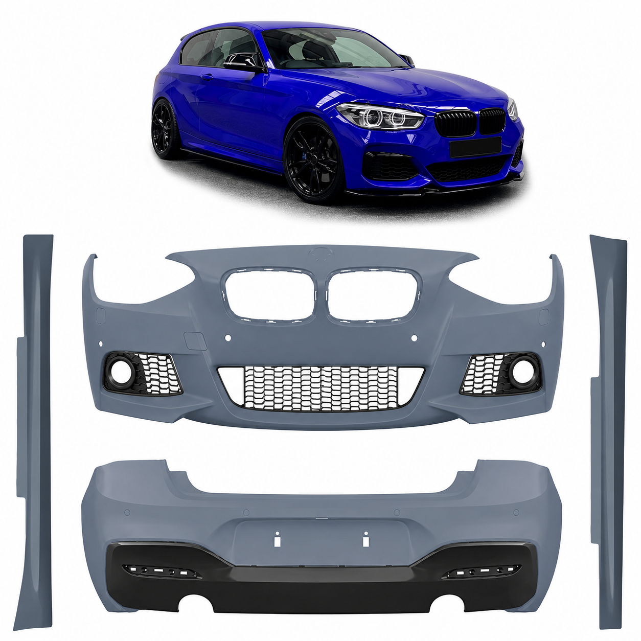 👉Bodykit PDC SRA adatto per BMW Serie 1 F21 Hatchback 2015-2019👈