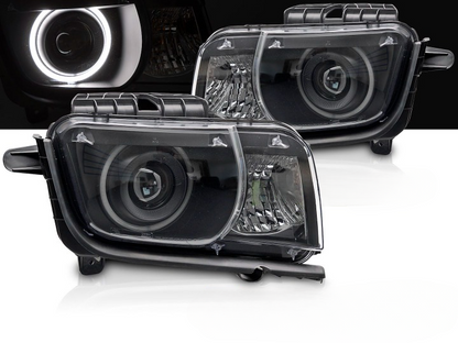 ART.5511 FARI  ANTERIORI CHEVROLET CAMARO 09-13 ANGEL EYES BLACK