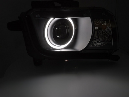 ART.5511 FARI  ANTERIORI CHEVROLET CAMARO 09-13 ANGEL EYES BLACK