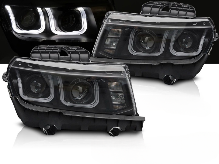 ART.5522  FARI ANTERIORI  CHEVROLET CAMARO 13-15 LED BLACK