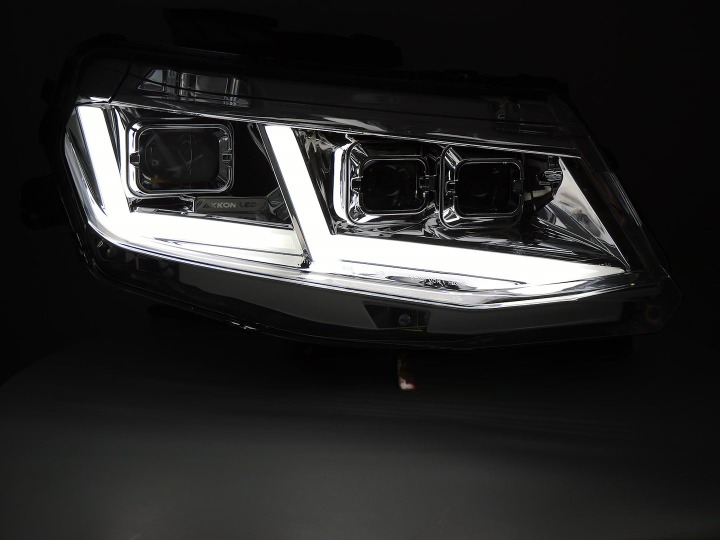 ART.5531 FARI ANTERIORI ADATTO PER CHEVROLET CAMARO 16-18 FULL LED CROMATO