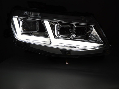 ART.5531 FARI ANTERIORI ADATTO PER CHEVROLET CAMARO 16-18 FULL LED CROMATO