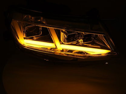 ART.5531 FARI ANTERIORI ADATTO PER CHEVROLET CAMARO 16-18 FULL LED CROMATO