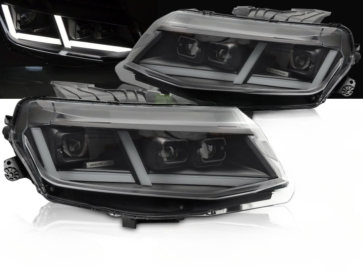 ART.5528  FARI ANTERIORI  CHEVROLET CAMARO 16-18 FULL LED NERO