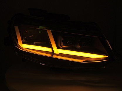 ART.5528  FARI ANTERIORI  CHEVROLET CAMARO 16-18 FULL LED NERO