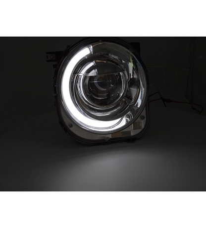 💕 Fari Anteriori Adatto per Jeep Renegade 14-18 LED Tube Cromati 💕