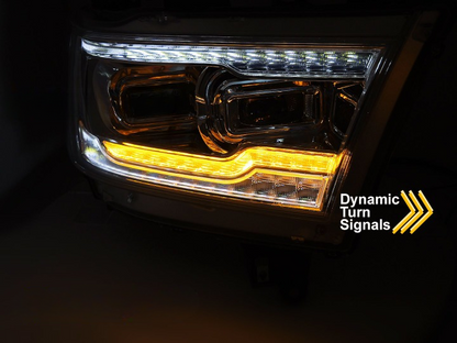 💕 Fari Anteriori Adatto per Dodge RAM 1500 2019-2022 Full LED Cromati 💕