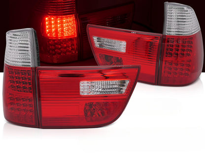 💫ART.6676 Fanale posteriore LED rosso bianco adatto per BMW X5 E53 09.1999-10.2003💫