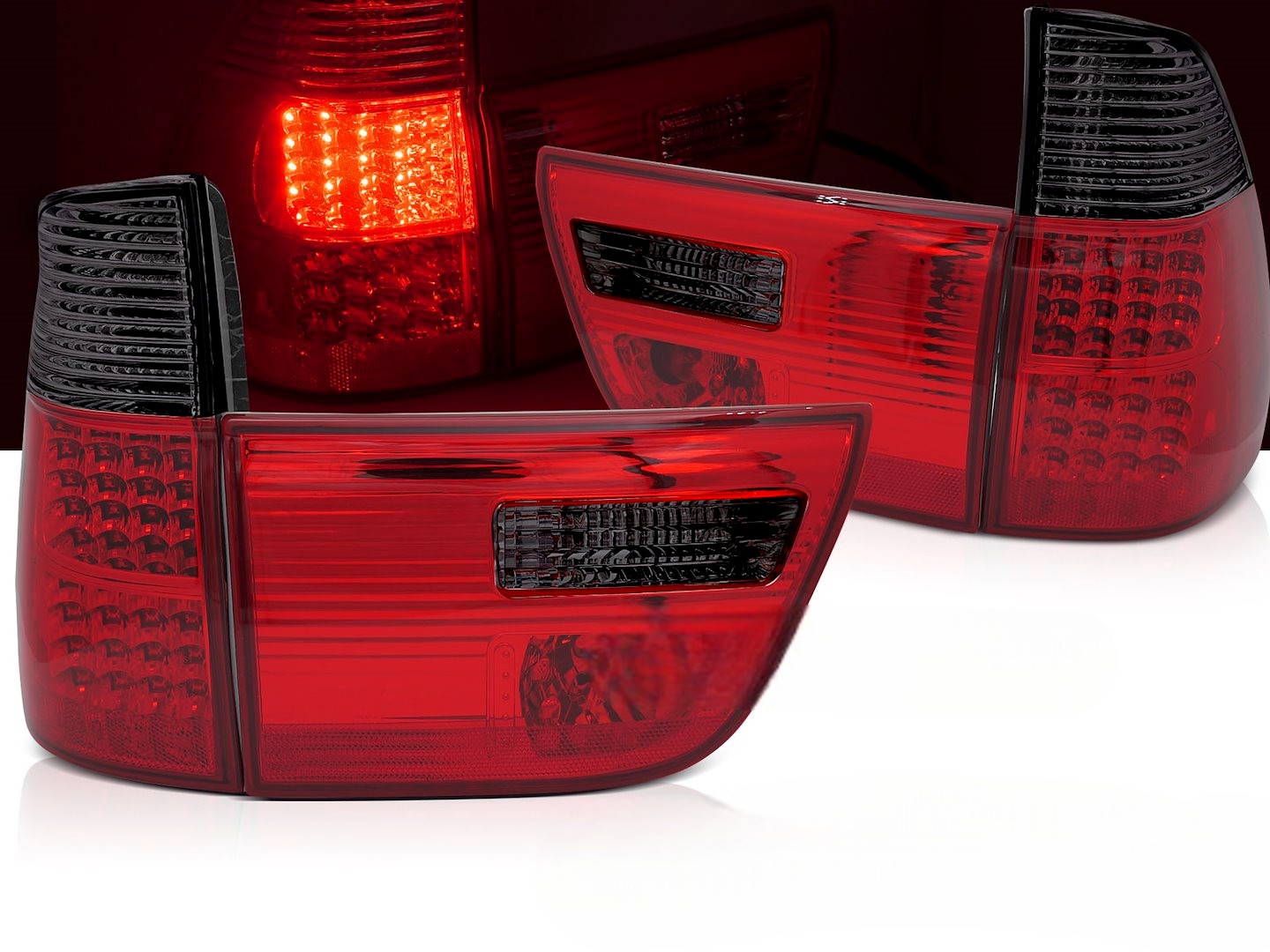 💫ART.6675 Fanale posteriore LED rosso fume adatto per BMW X5 E53 09.1999-10.2003💫