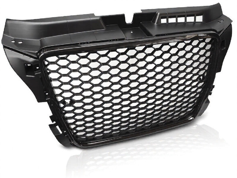 💫ART.6013 GRIGLIA SPORTIVA NERA LUCIDA PDC per AUDI A3 2008-2012💫