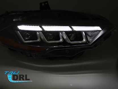 💕 Fari Anteriori Adatto per Ford Mustang 18-21 Full LED DRL Neri 💕