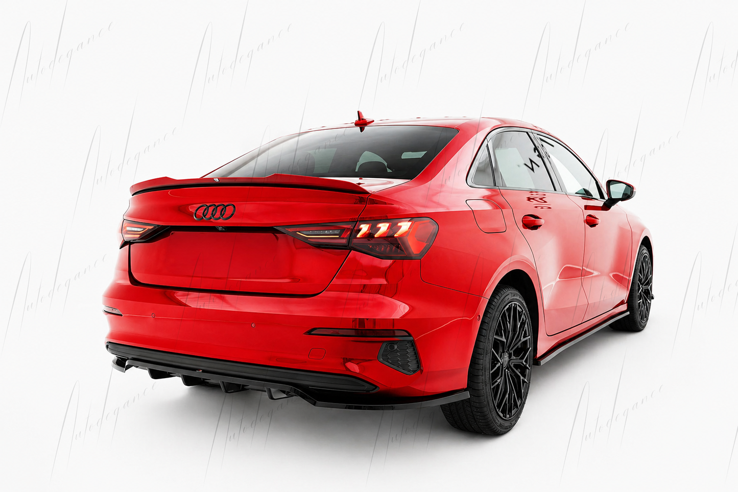 🔥ART.9700 SPLITTER POSTERIORE (CON BARRE VERTICALI) PER AUDI A3 BERLINA 8Y🔥