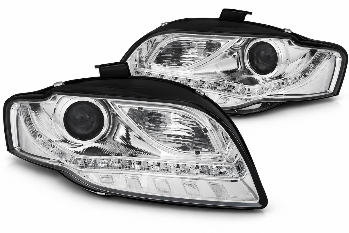 ART.10654 FARI ANTERIORI ADATTO  PER AUDI A4 B7 11.04-03.08