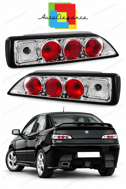 👉FANALI POSTERIORI ADATTO PER ALFA ROMEO 146 94-00 CROMATO👈