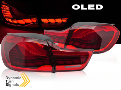💫ART.7080 Fanale posteriore OLED rosso adatto per BMW F32 F33 F36 F82 F83 13-21💫