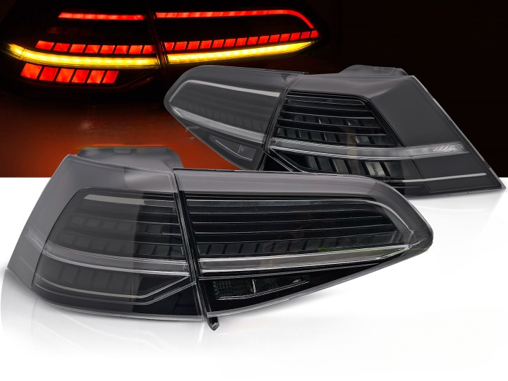 💫ART.5849 FARI POSTERIORI A LED FUME' LED SEQ per VW GOLF 7 2013-2019💫