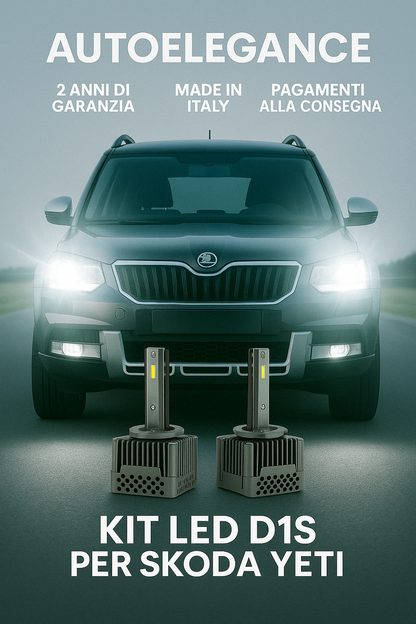 ⭐KIT XENON D1S 6000K ANABBAGLIANTI PER SKODA YETI – LUCE BIANCA POTENTE⭐