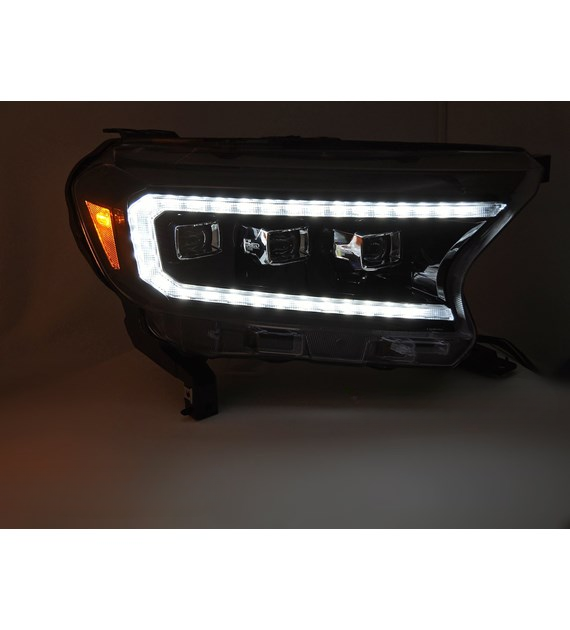 💕 Fari Anteriori Adatto per Ford Ranger V 16-22 Full LED DRL Neri 💕